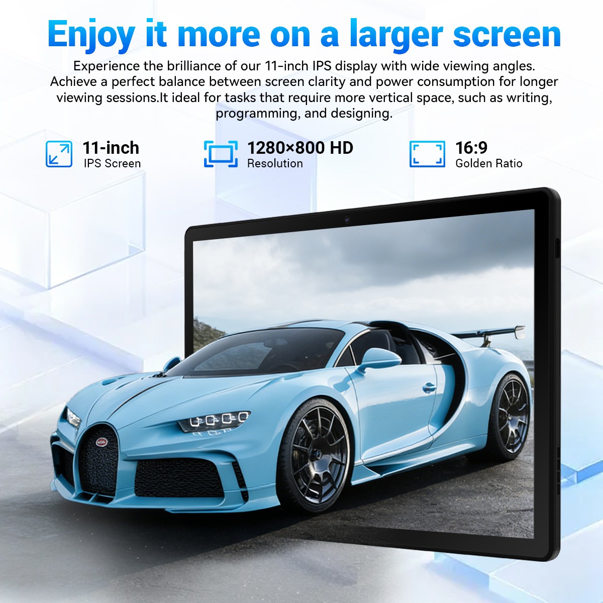 AEEZO 11 inch WIFI Tablet Android 16 IPS Full HD 30GB/32GB + 128GB/256GB LED