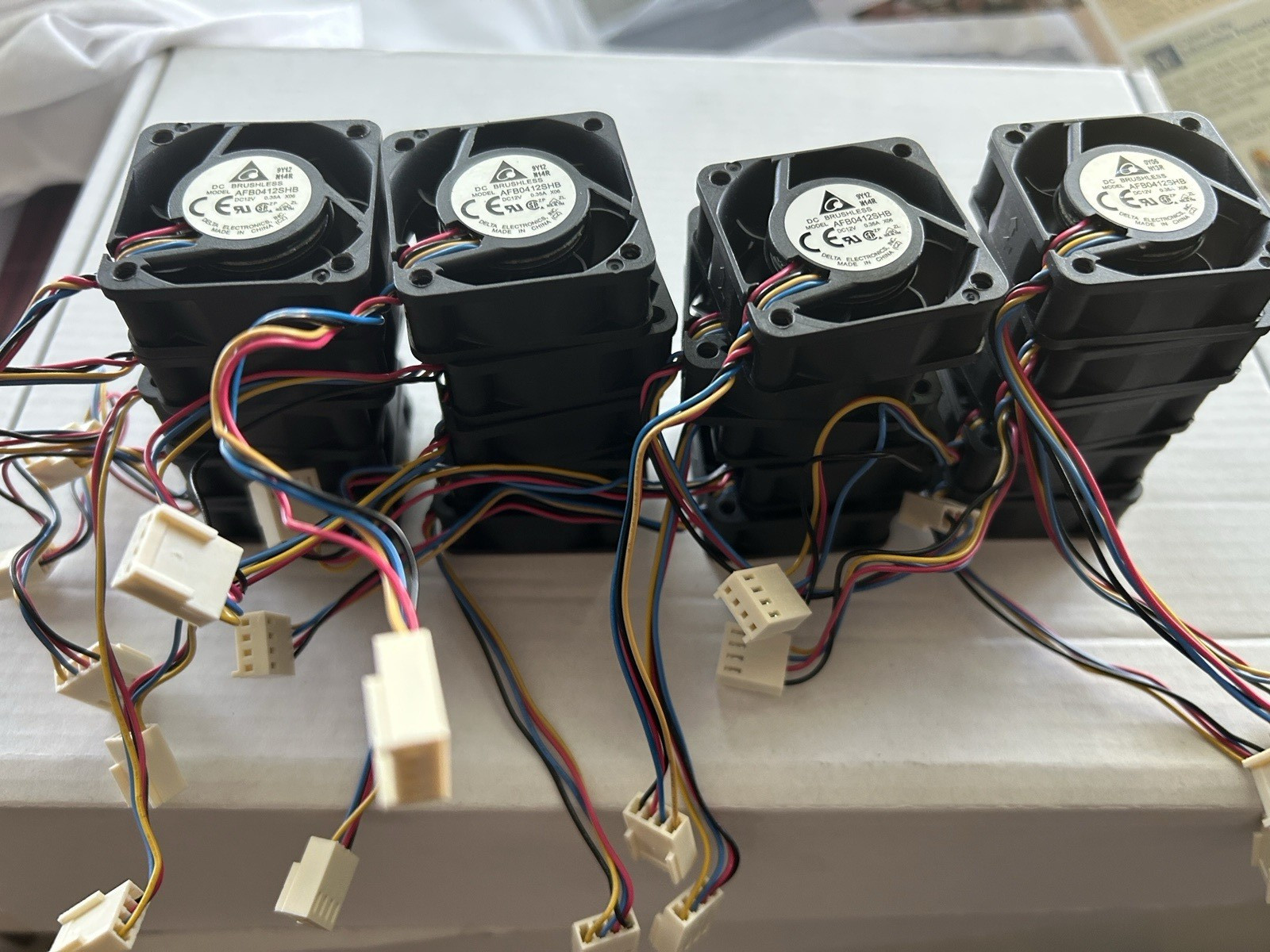 20 PCS – NEW Delta 40x40x15mm 4-Pin PWM 11000RPM 14.8CFM Two Ball DC 12V