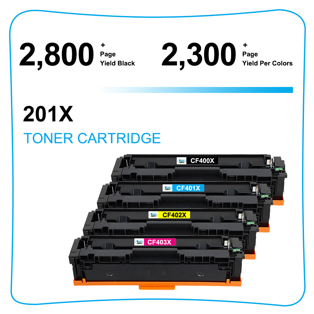 CF400X Toner Compatible With HP 201X LaserJet Pro M252dw MFP M277dw M277n Lot