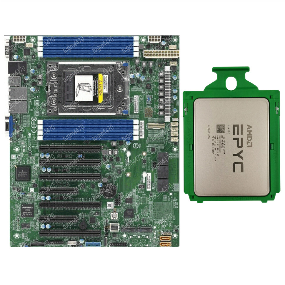 AMD EPYC 7402p+Supermicro H12SSL-i 24cores 2.8 GHz motherboard+ CPU