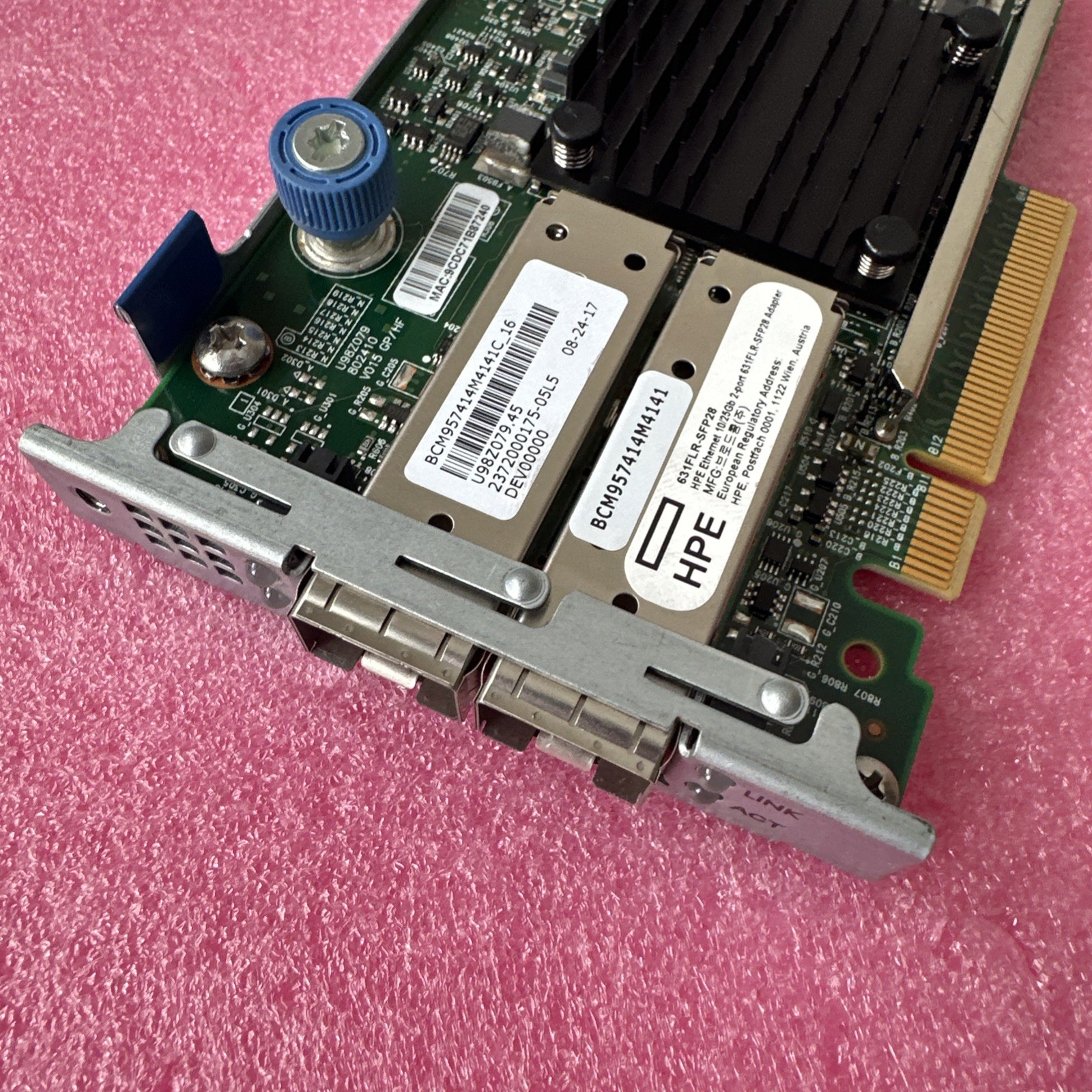 HPE Ethernet 10/25Gb 2Port 631FLR-SFP28 Adapter 817707-001 840133-001 817709-B21