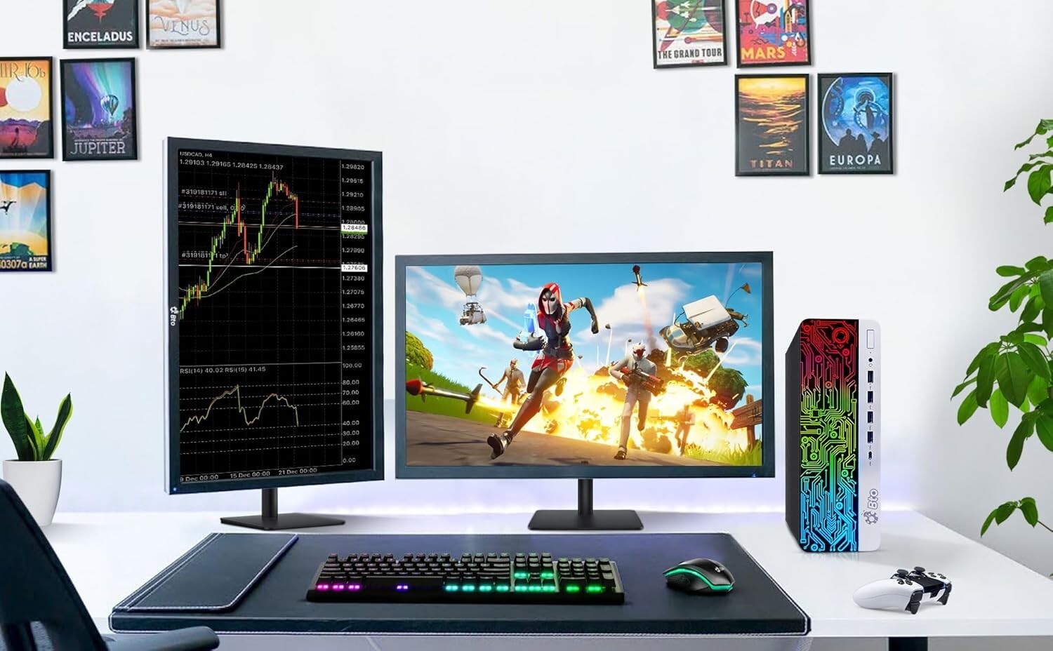 HP RGB G3 Gaming Desktop PC i5-6th 16GB 1TB SSD 2TB HDD 22″ LED NVIDIA GTX Win10