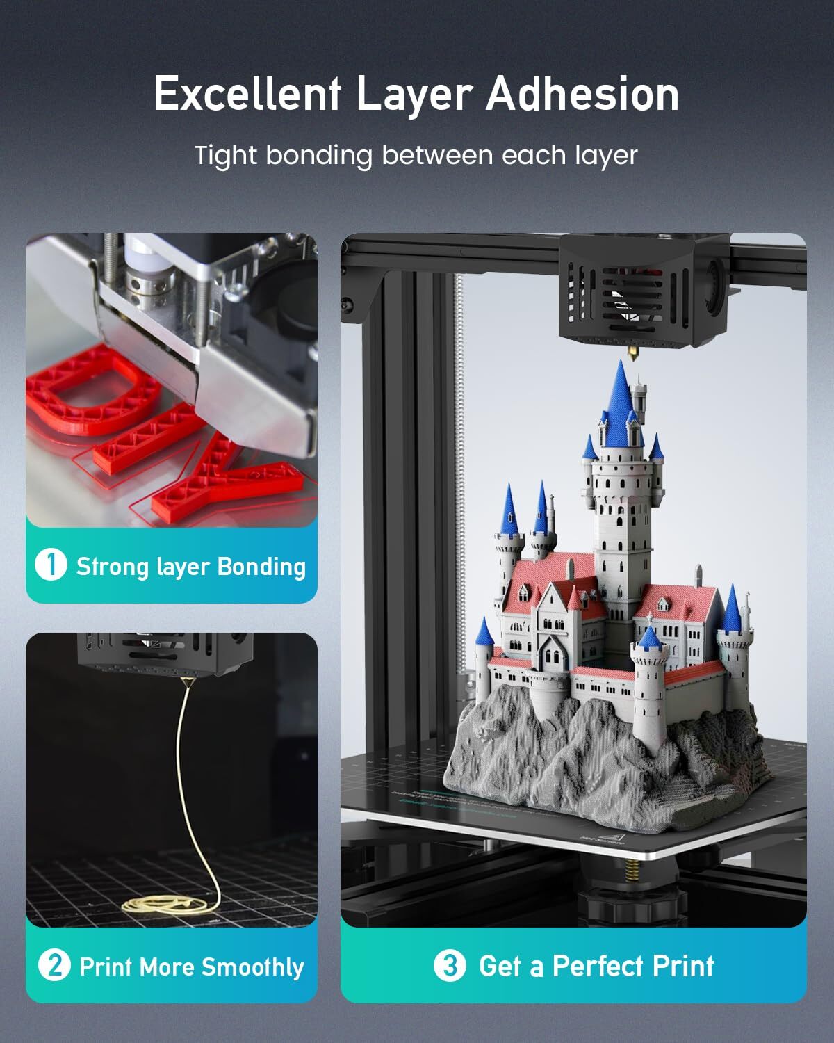 【ADD 10, PAY 6】SUNLU PETG PLA+ PLA ABS SILK 3D Printer Filament 1.75mm 1KG Neat