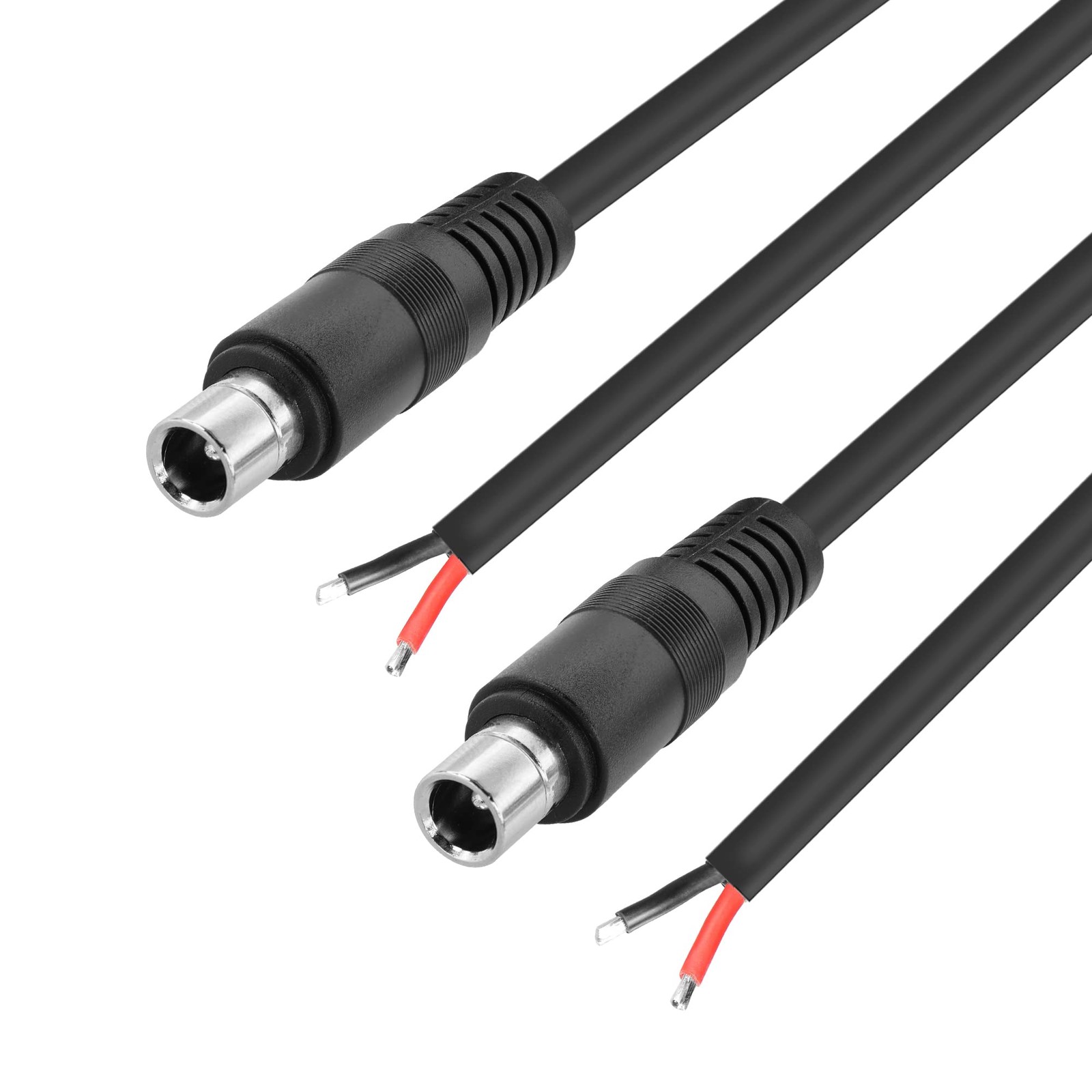 2 PCS DC8020 Connector Pigtail Cable 8.0×2.0mm Male Plug Bare Wire 0.3m