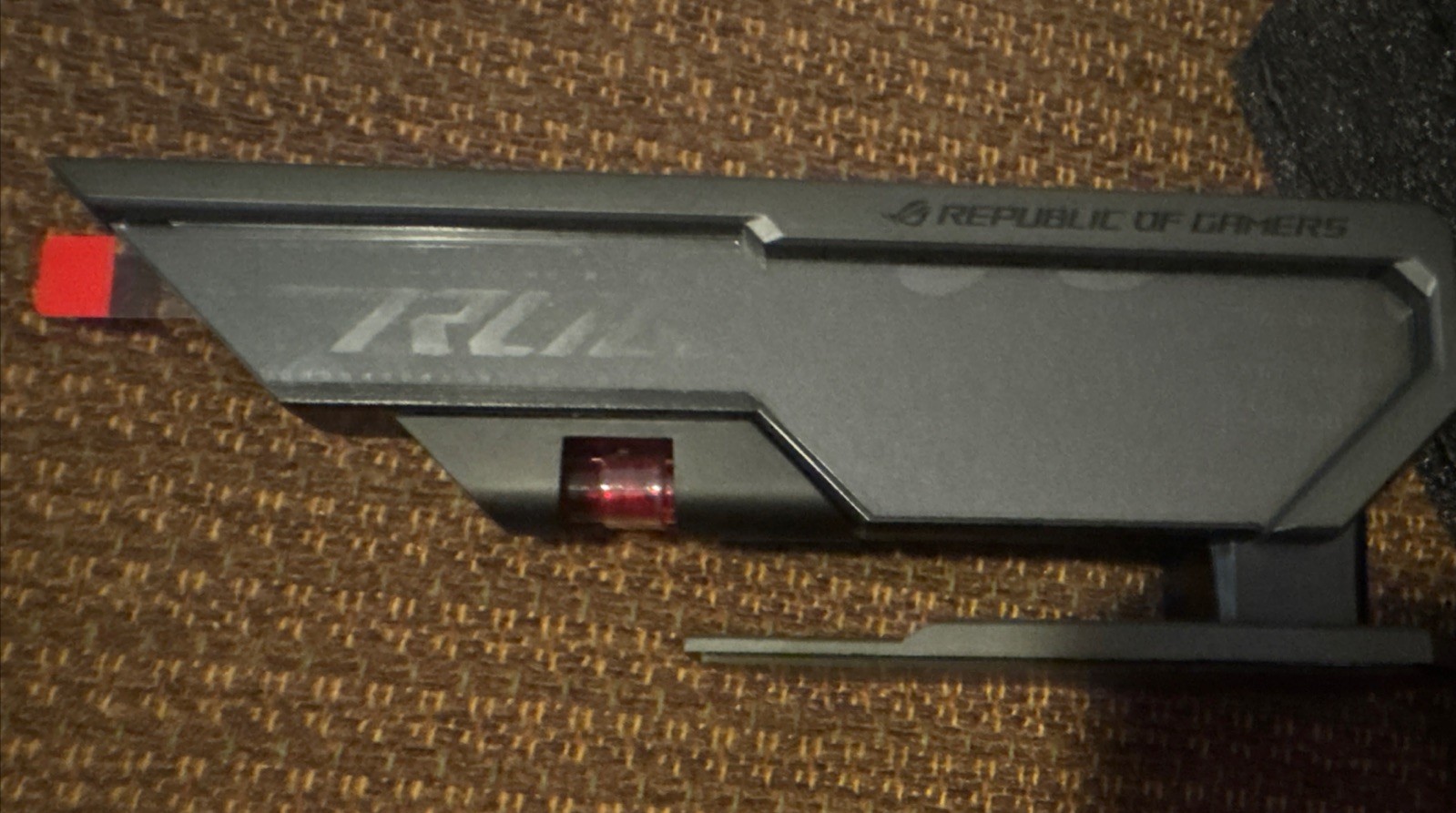 ASUS ROG Herculx Graphics Card Anti-Sag Holder, Incl Spirit Level, Aura Sync RGB