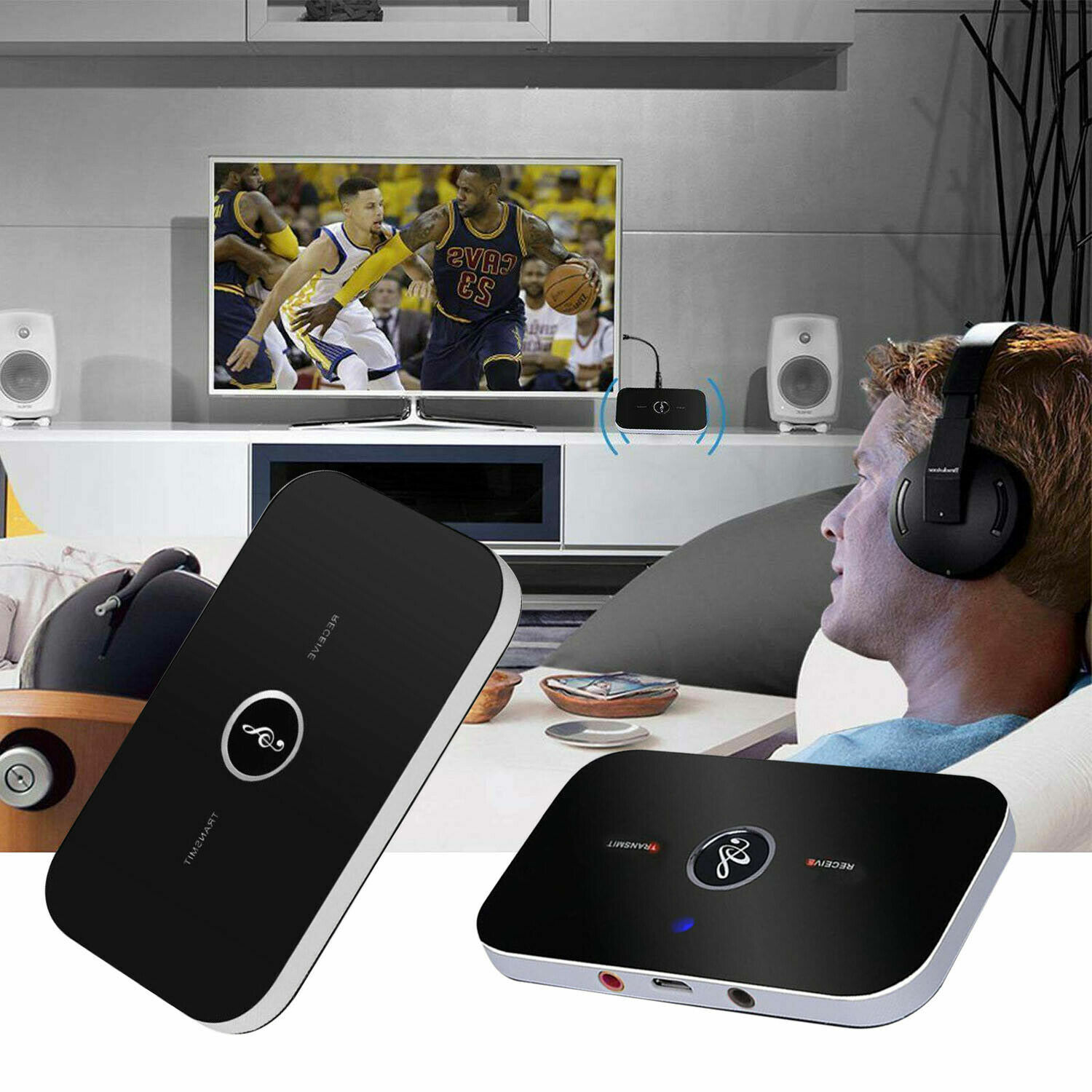 Bluetooth Transmitter & Receiver Wireless Adapter For Home stereos/speakers