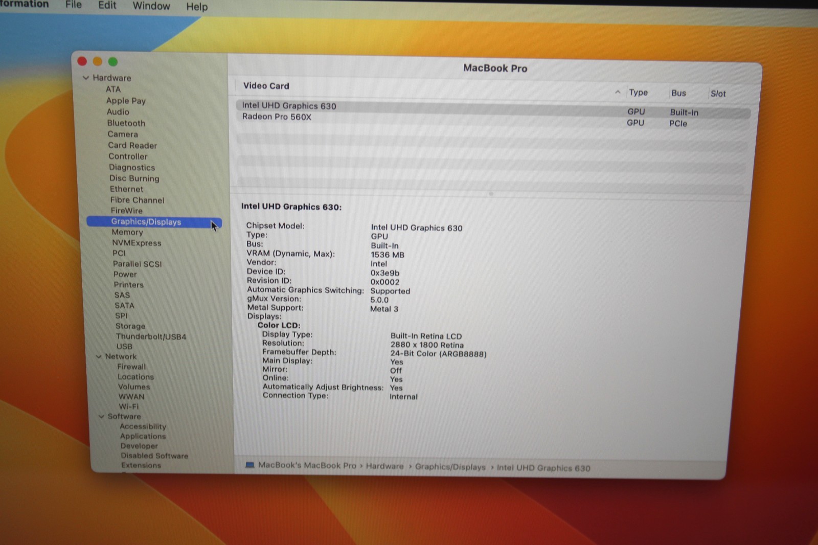 2019 Apple MacBook Pro 15″ i9 2.3GHz/16GB/500GB/Pro 560X (Silver) A1990 – *READ*