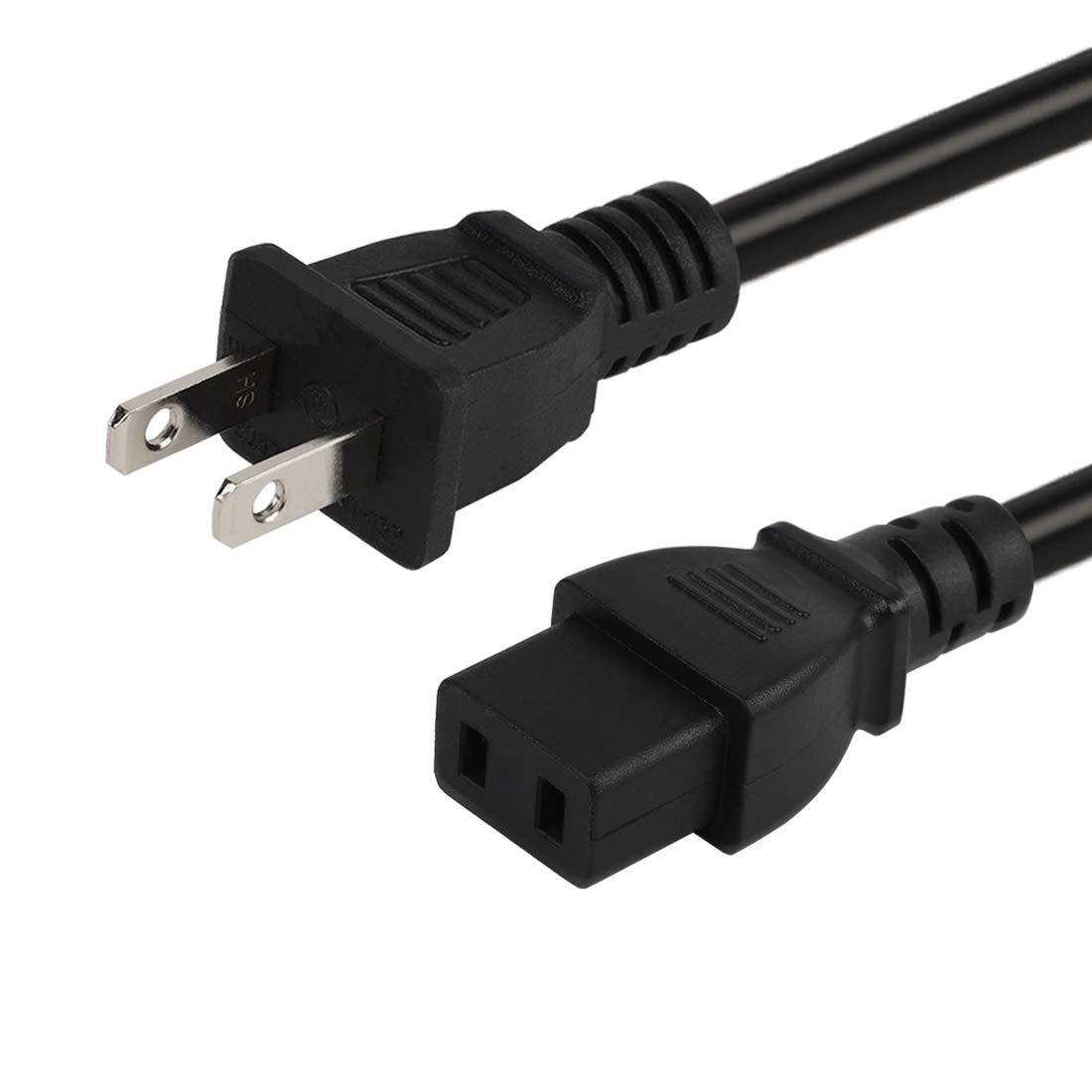 6FT/1.8M Nema 1-15P to IEC 320 C9 Power Cord,C9 to Nema 1-15P Power Cable, SJ…