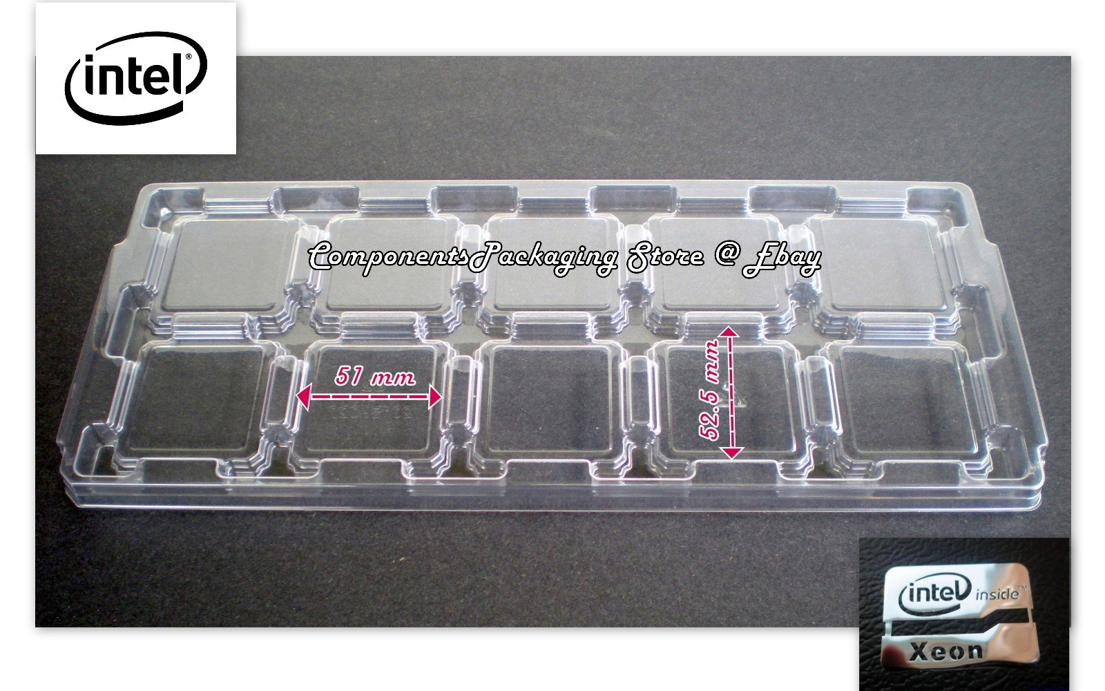 Processor Tray for Intel Xeon LGA2011 51 x 52.5 mm CPU – Lot of 2 5 12 24 40 New