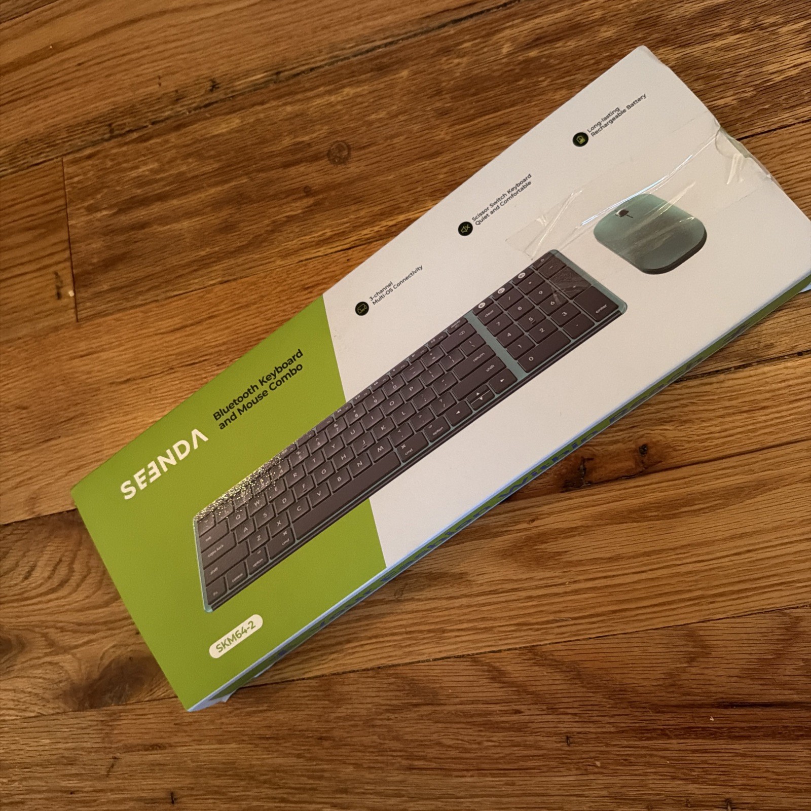 Seenda Wireless Bluetooth Keyboard and Mouse Combo Multi-Device Rechargeable