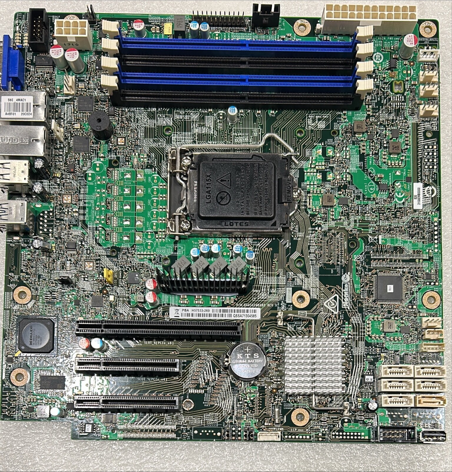Intel BBS1200SPSR S1200SPSR Server Board uATX LGA 1151 Socket H4 REF BOARD ONLY