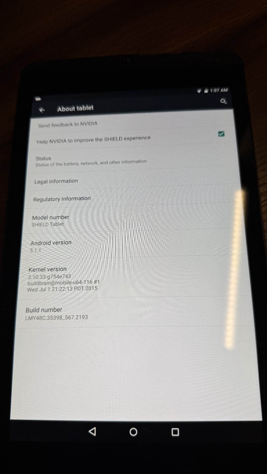 NVIDIA SHIELD Tablet K1 16GB Wi-Fi 8in 2GB RAM Android Tablet Black