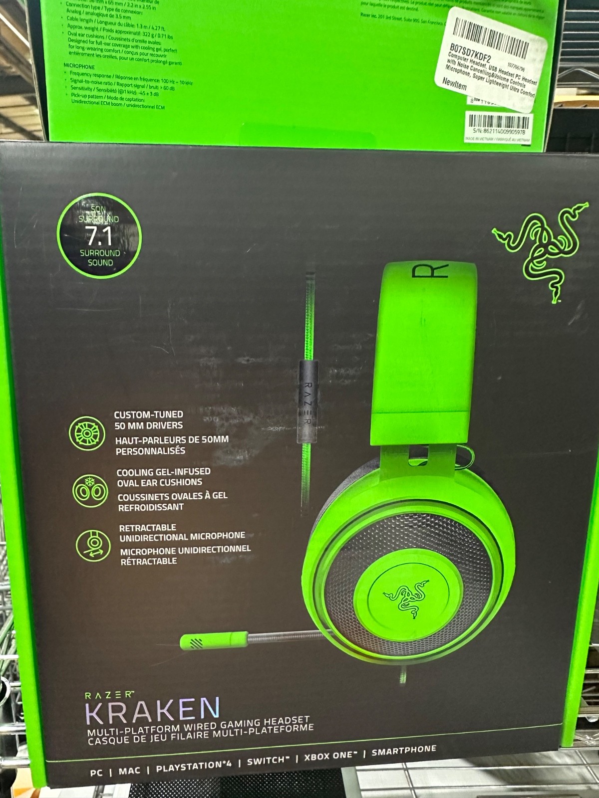Razer Kraken Multi-platform Wired Gaming Headset – Green brand new in the box