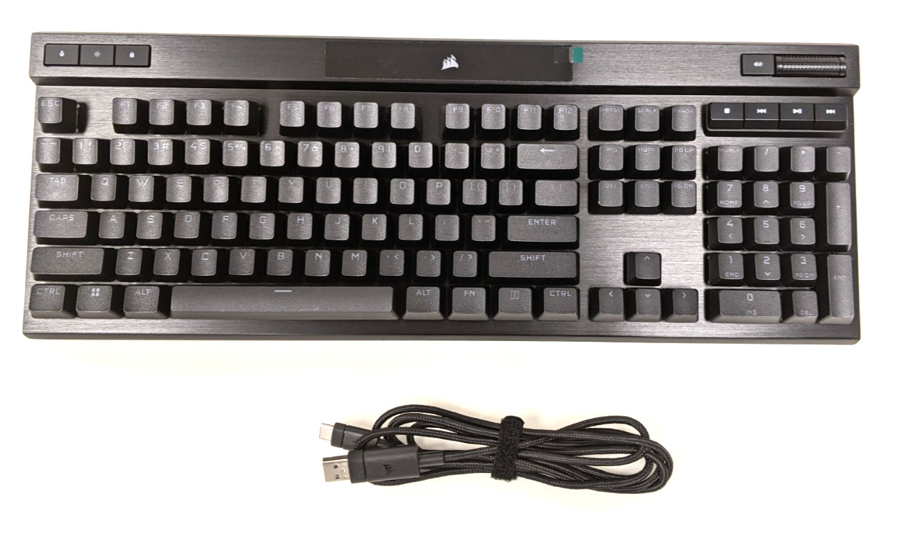 Corsair K70 RGB PRO Mechanical Gaming Keyboard CHERRY MX Blue Black PBT – Used