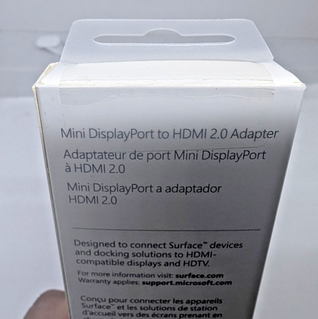 Microsoft Surface Mini Displayport to HDMI 2.0 Adapter 1819 EJU-00001