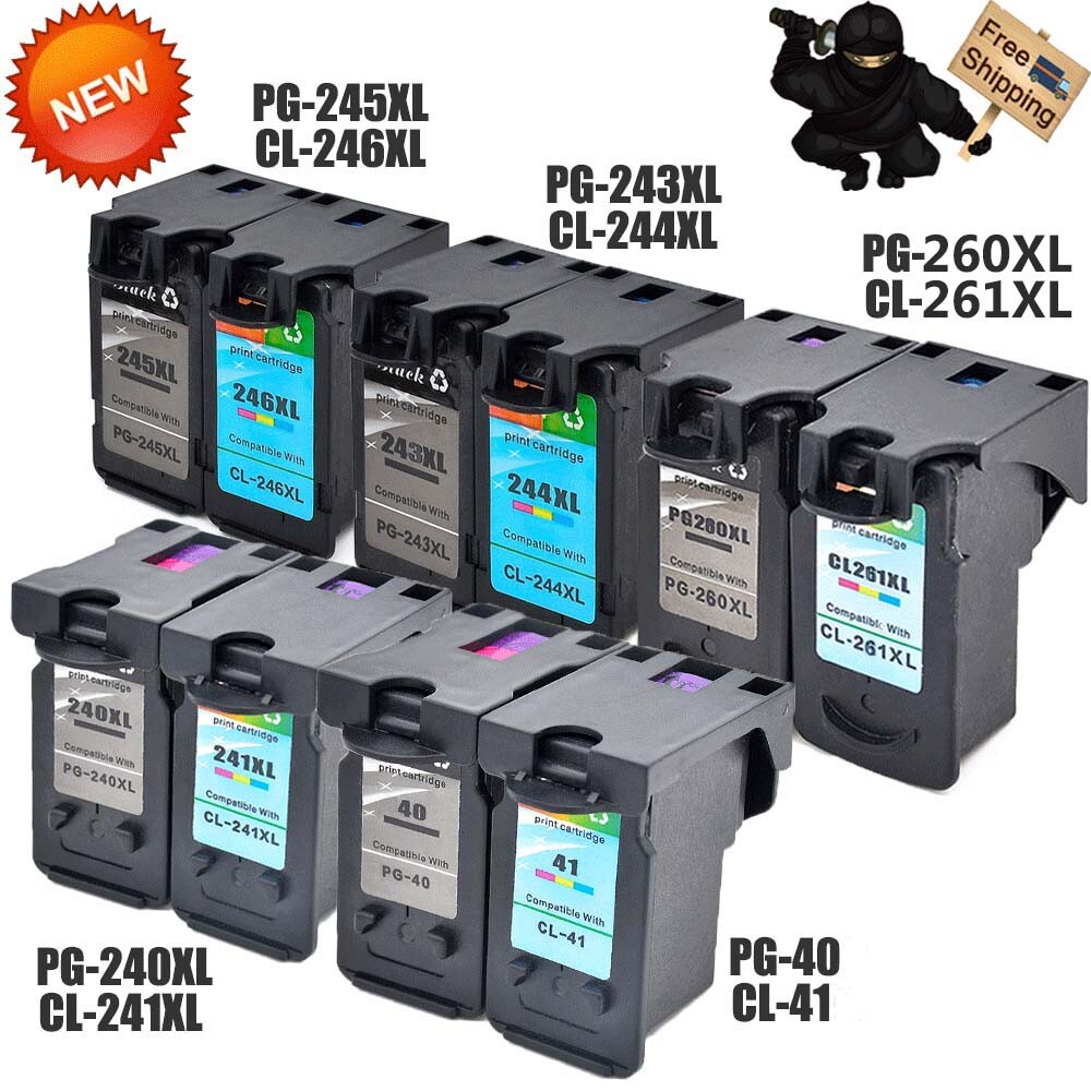 PG-245XL 240XL 260XL 243XL CL-246XL 241XL 261XL 244XL Ink Lot for Canon Printer