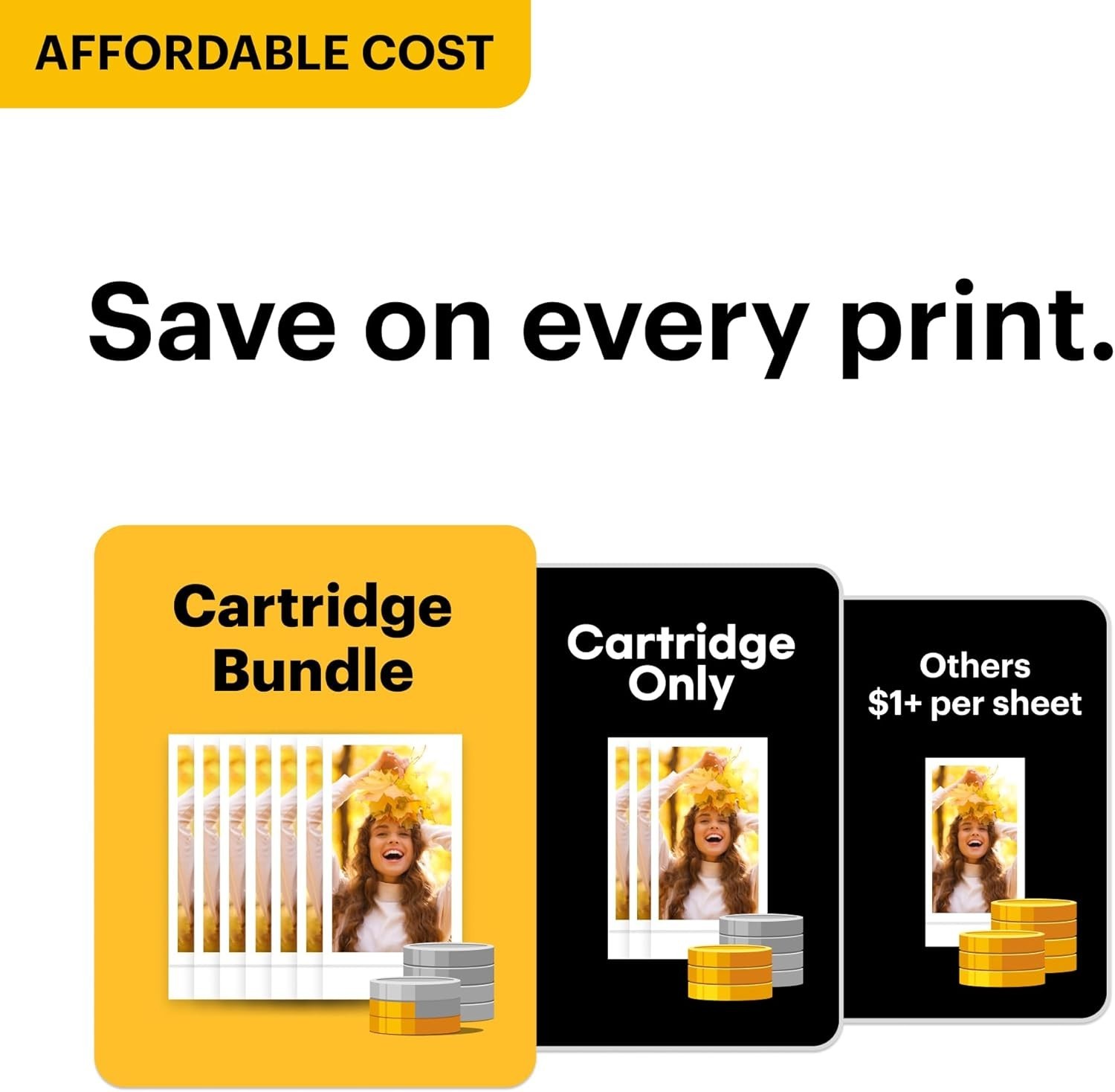 Compact Bluetooth Photo Printer with App Control – 38 Sheets of Quality