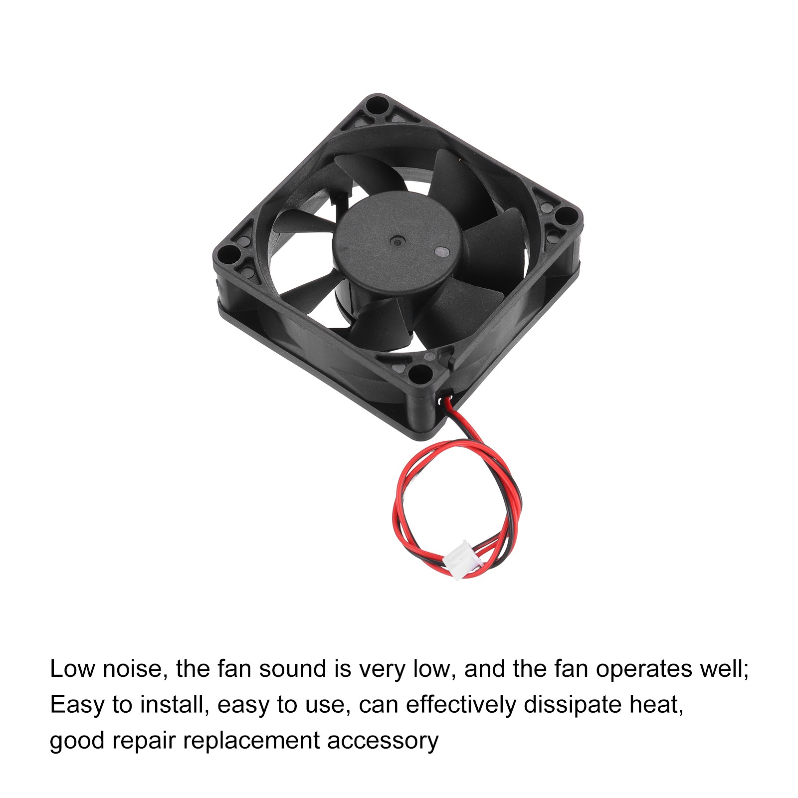 2 Pcs DC12V Brushless Cooling Fan DC12V 0.45A 70x70x25mm High Speed Quiet