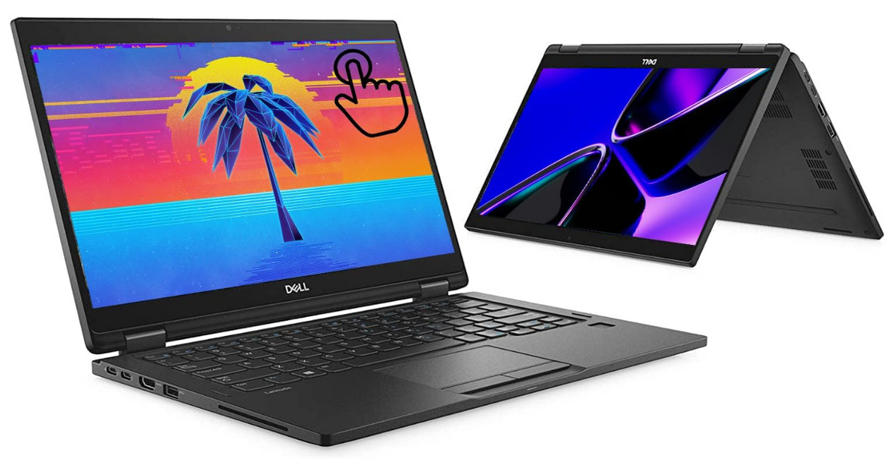 Dell Latitude 7390 13.3 Touch 2-IN-1 Intel i7 16GB 256GB SSD, Win 11 Pro