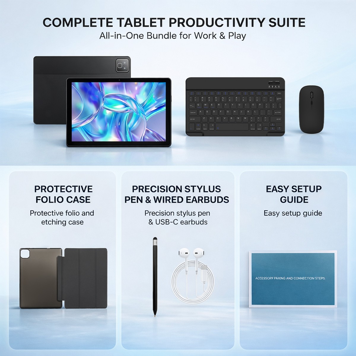 AEEZO 11 inch WIFI Tablet Android 16 IPS Full HD 30GB/32GB + 128GB/256GB LED