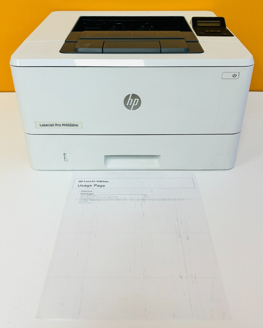 HP LaserJet Pro M402dne (C5J91A) (P/C 1,551) 1200 MHz, 256 MB, Printer. Tested!