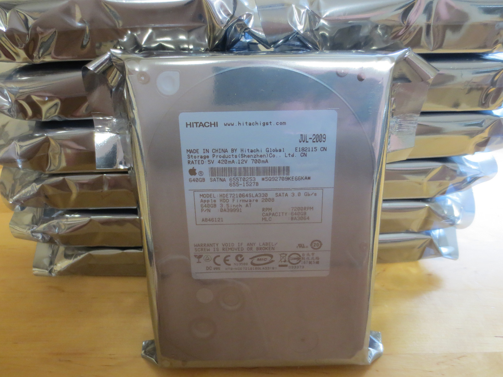 Hitachi HDE721064SLA330 PN:0A39991 MLC:BA3064 Apple#655-1527B 640gb Sata HDD
