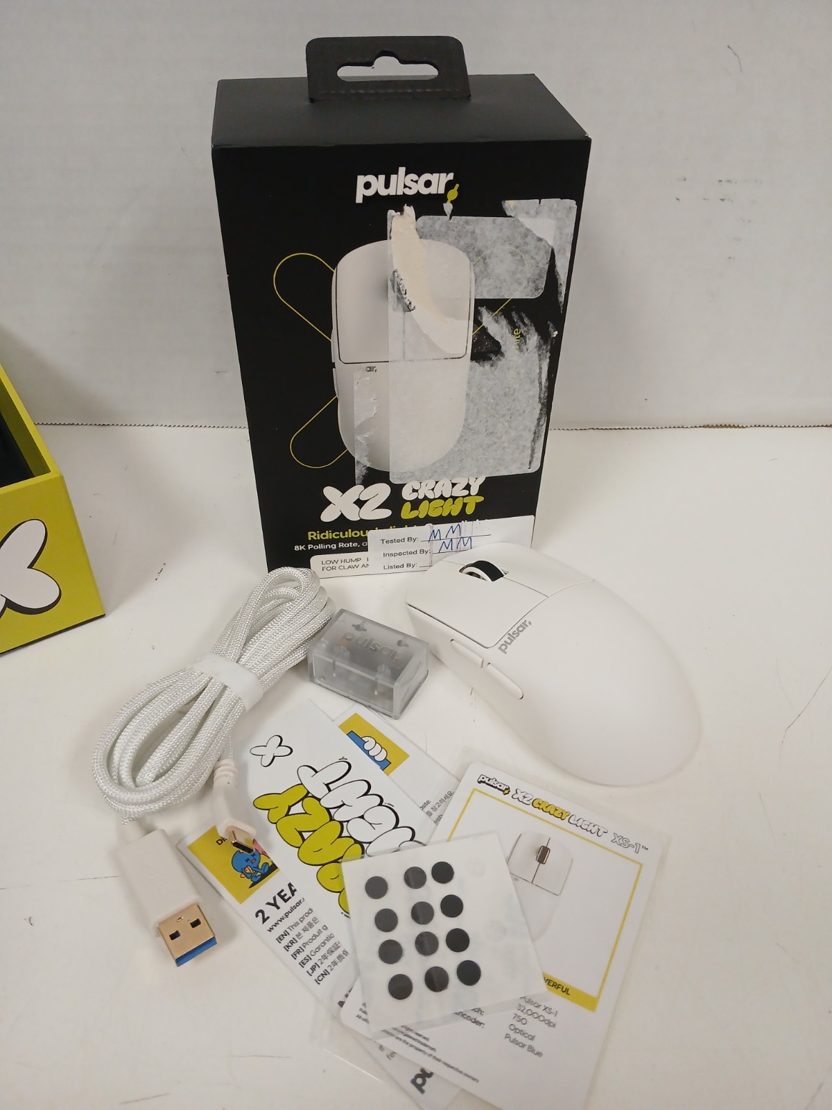 Pulsar X2 Crazy Light Wireless 8K Uyuni White Mouse, Size 1 Mini (#1)