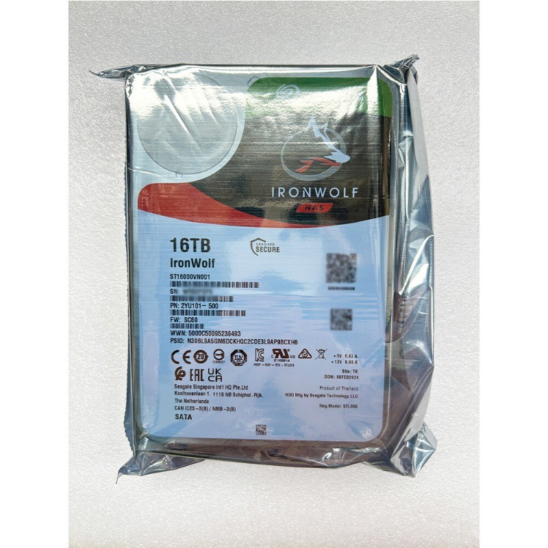 ST16000VN001 Seagate IronWolf 16TB 3.5″ SATA 7200rpm Internal Hard Drive 256MB