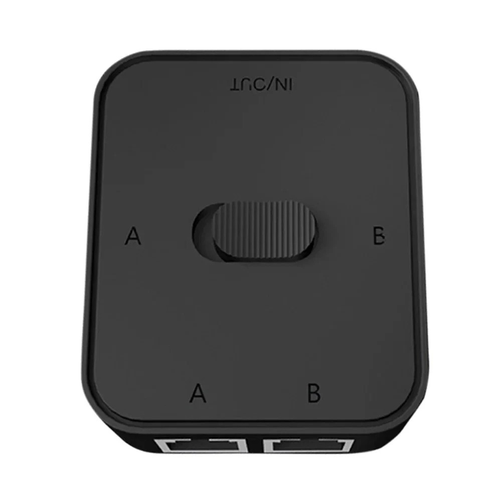 1 In 2 Out Gigabit Ethernet Splitter RJ45 1000Mbps LAN Network Adapter