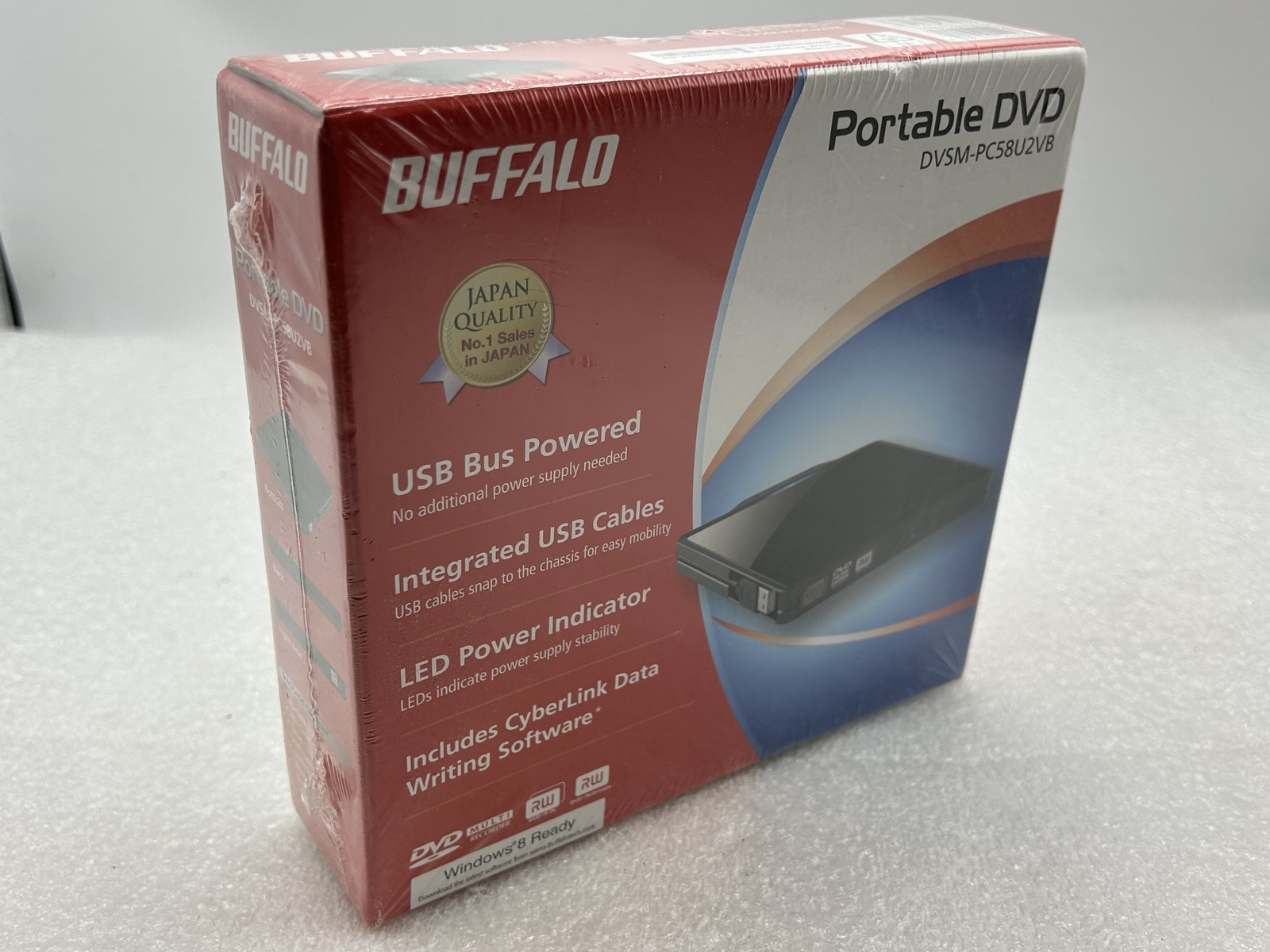SEALED – Brand New Buffalo Portable DVD Recorder DVSM-PC58U2VB FREE S/H