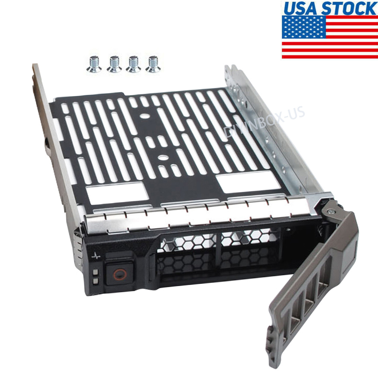 3.5″ SAS SATA HDD Caddy Tray KG1CH Fo Dell PowerEdge R810 R530 T620 0G302D X968D