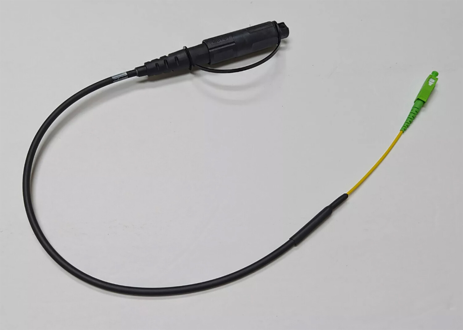 Optical Hardened Male Connector to SC/APC Test Jumper Singlemode 2 feet
