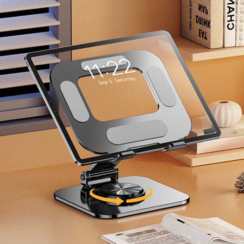Universal Adjustable Metal Desk Tabletop Phone for iPad Tablet Stand Foldable