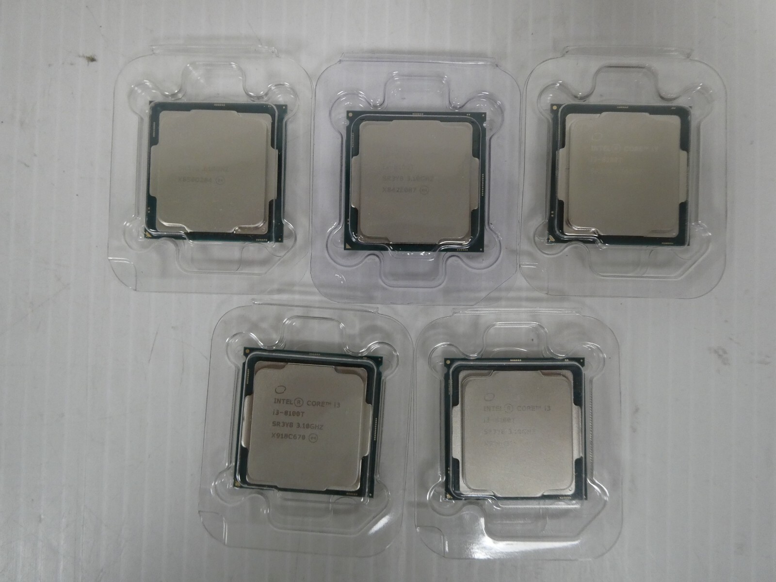 Lot of 5 Intel Core i3-8100T 3.10GHz Quad Core Socket 1151 CPU Processor – SR327