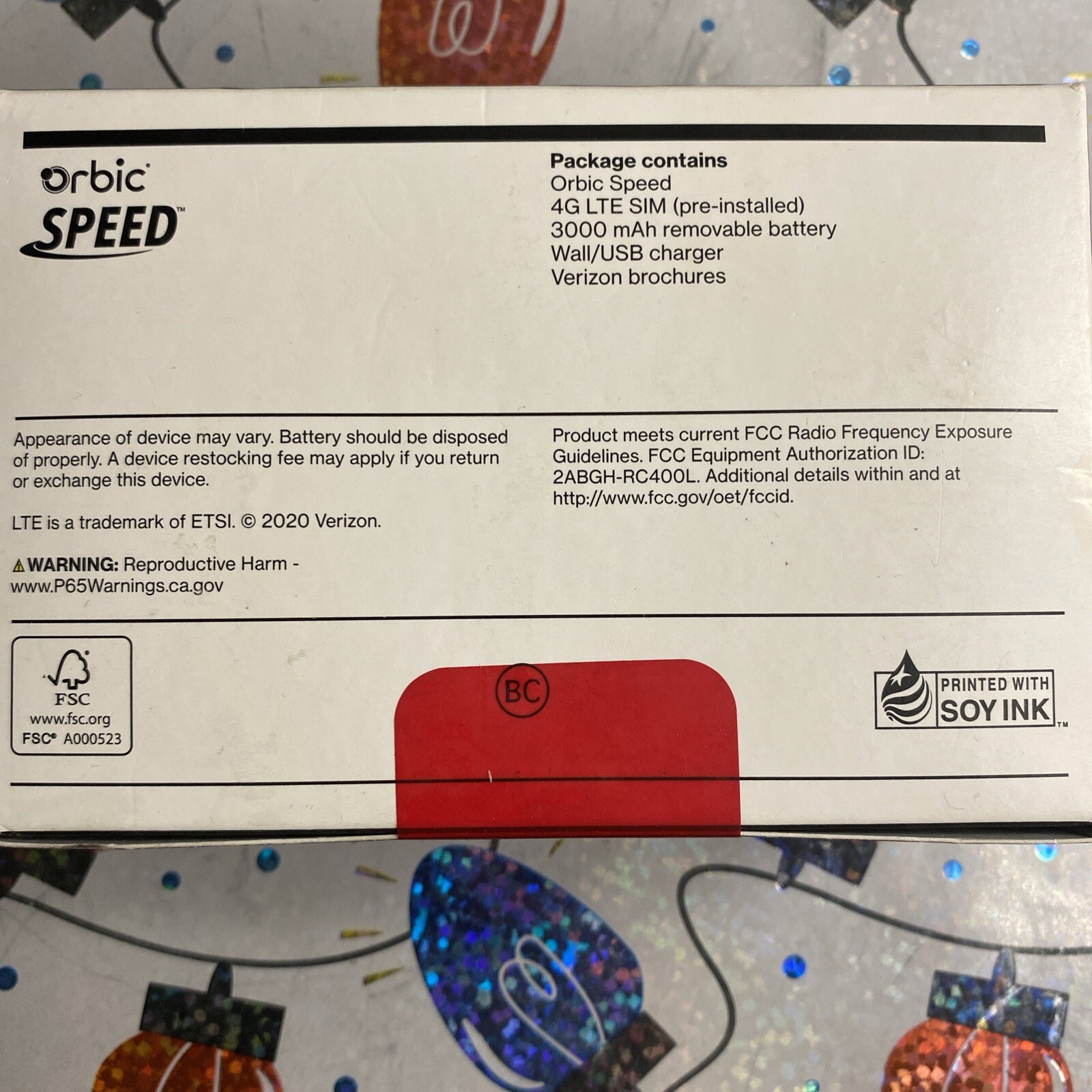 Verizon 4G LTE UNLIMITED Data WiFi Hotspot Orbic Speed