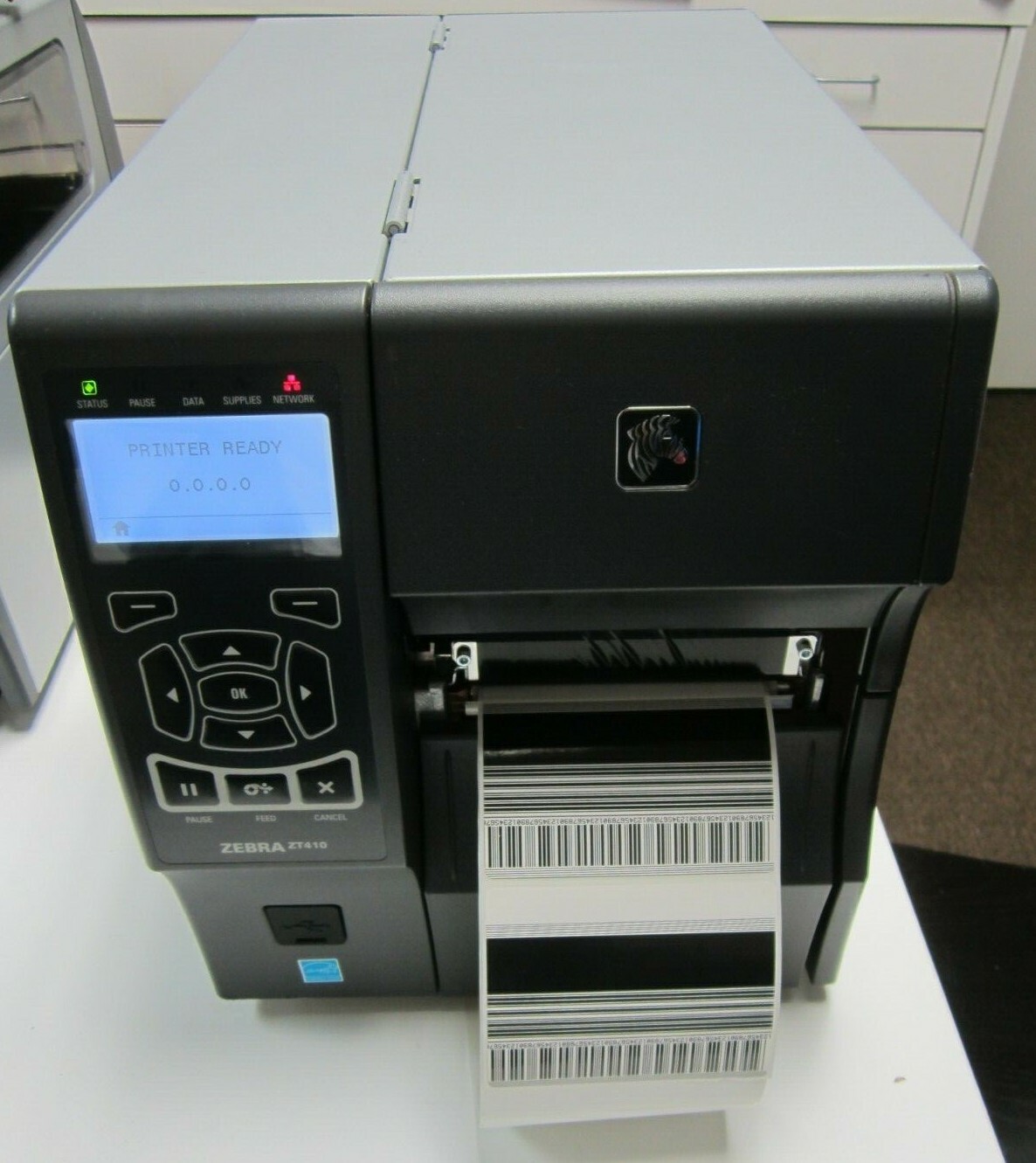 Zebra ZT410 300 dpi Thermal Transfer Network Printer Zebra Firmware