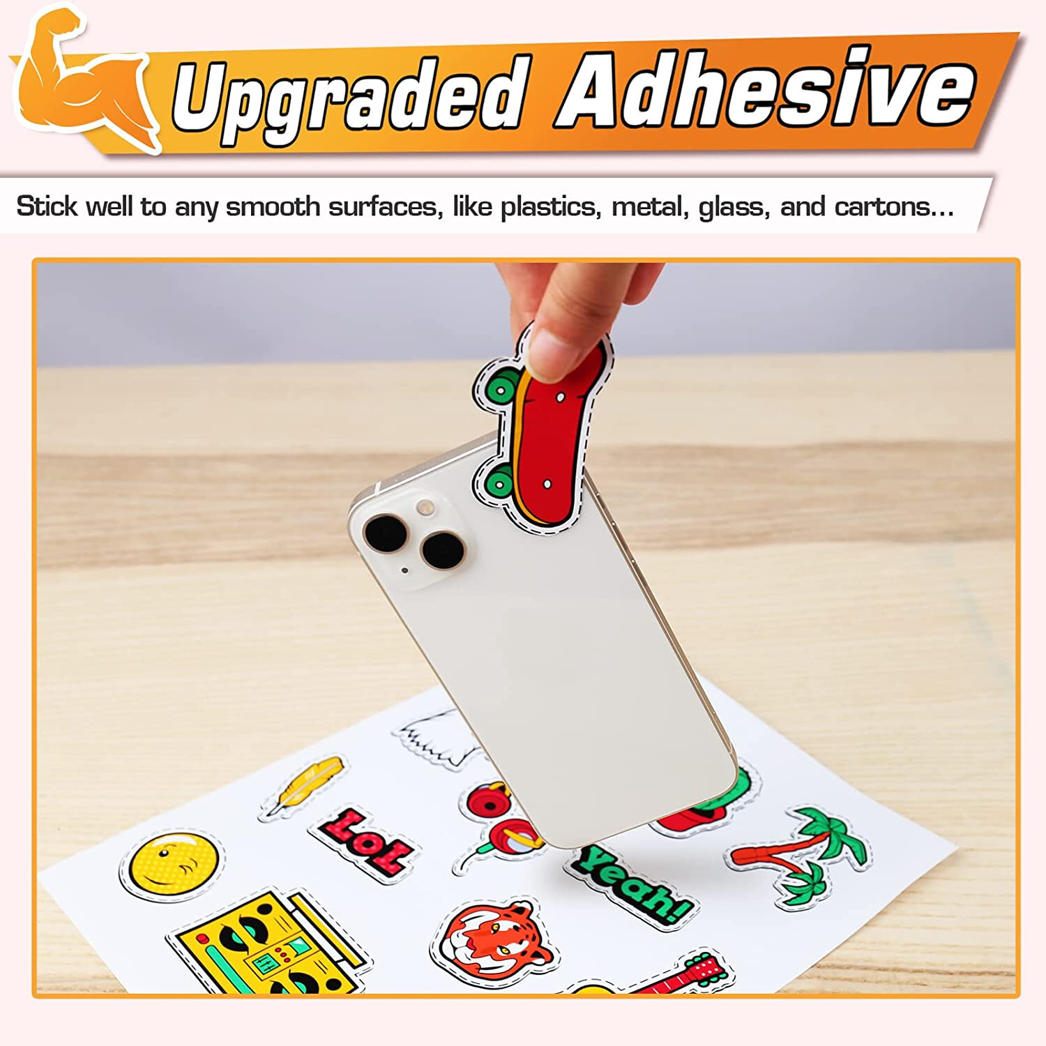 Koala Glossy Sticker Paper Inkjet Printer 8.5×11 120 Sheets Photo Sticker Paper