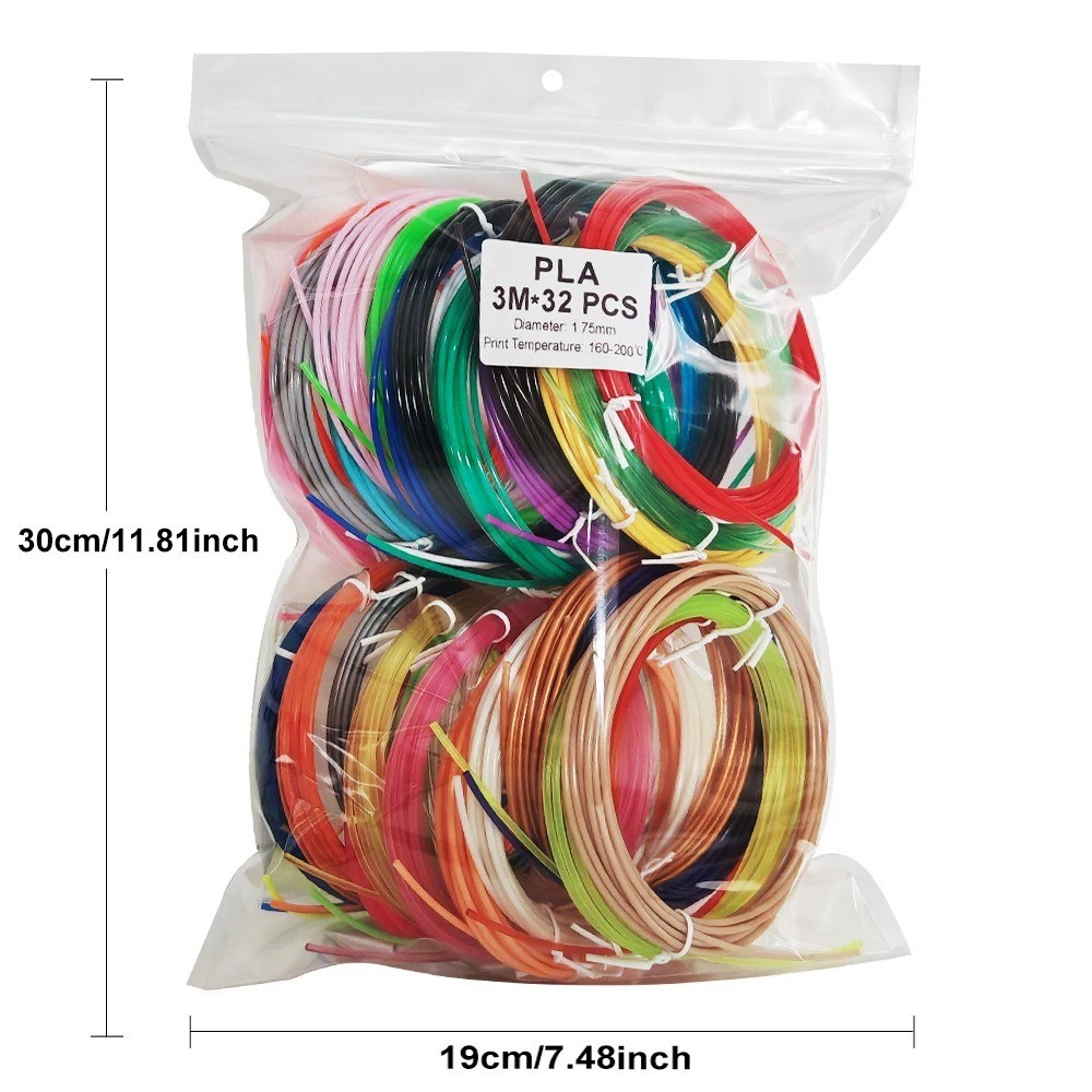 32/15/10 Colors 3D Pen Printer PLA Filament Refills High Precision Random Color