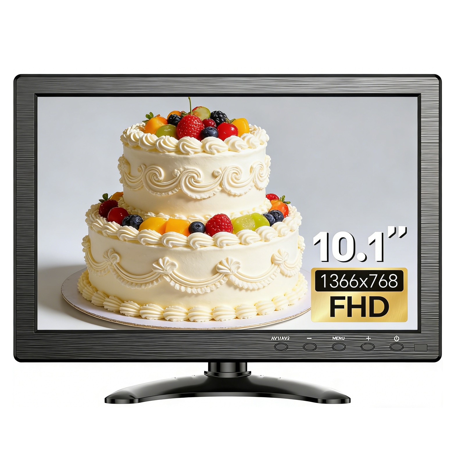 Eyoyo 10.1″ Security Monitor 1366×768 HDMI VGA BNC AV for Raspberry CCTV Camera