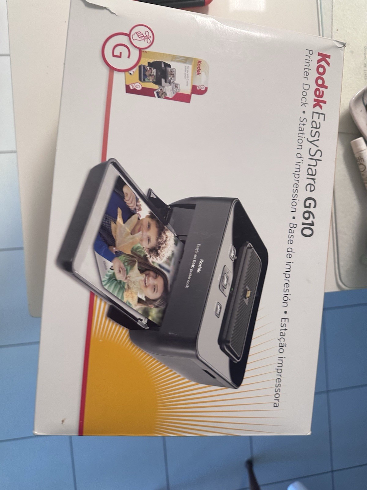 Kodak EasyShare G610 Dye Sublimation Photo Printer Dock 4×6 300×300 DPI