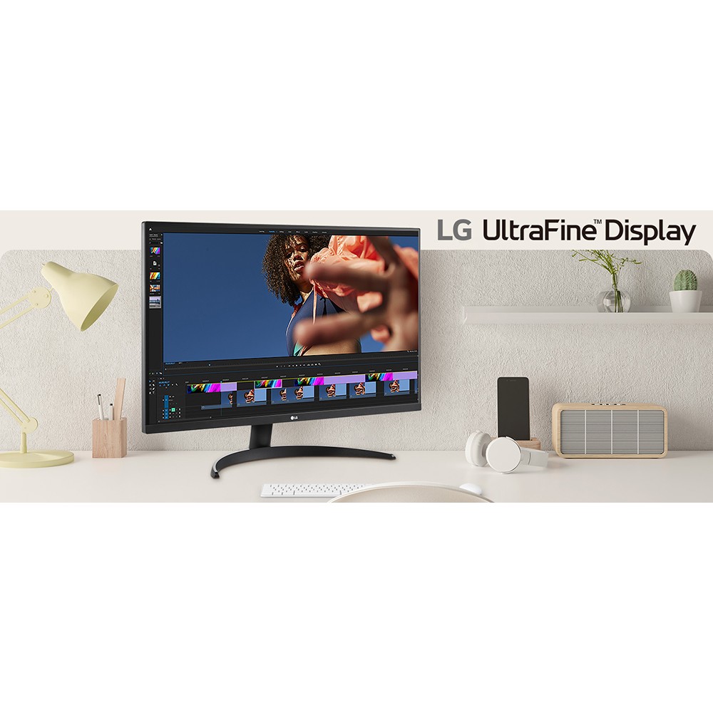 LG 32UR500K-B 32″ UltraFine 4K UHD HDR10 Monitor with Built-In Speakers – Open B
