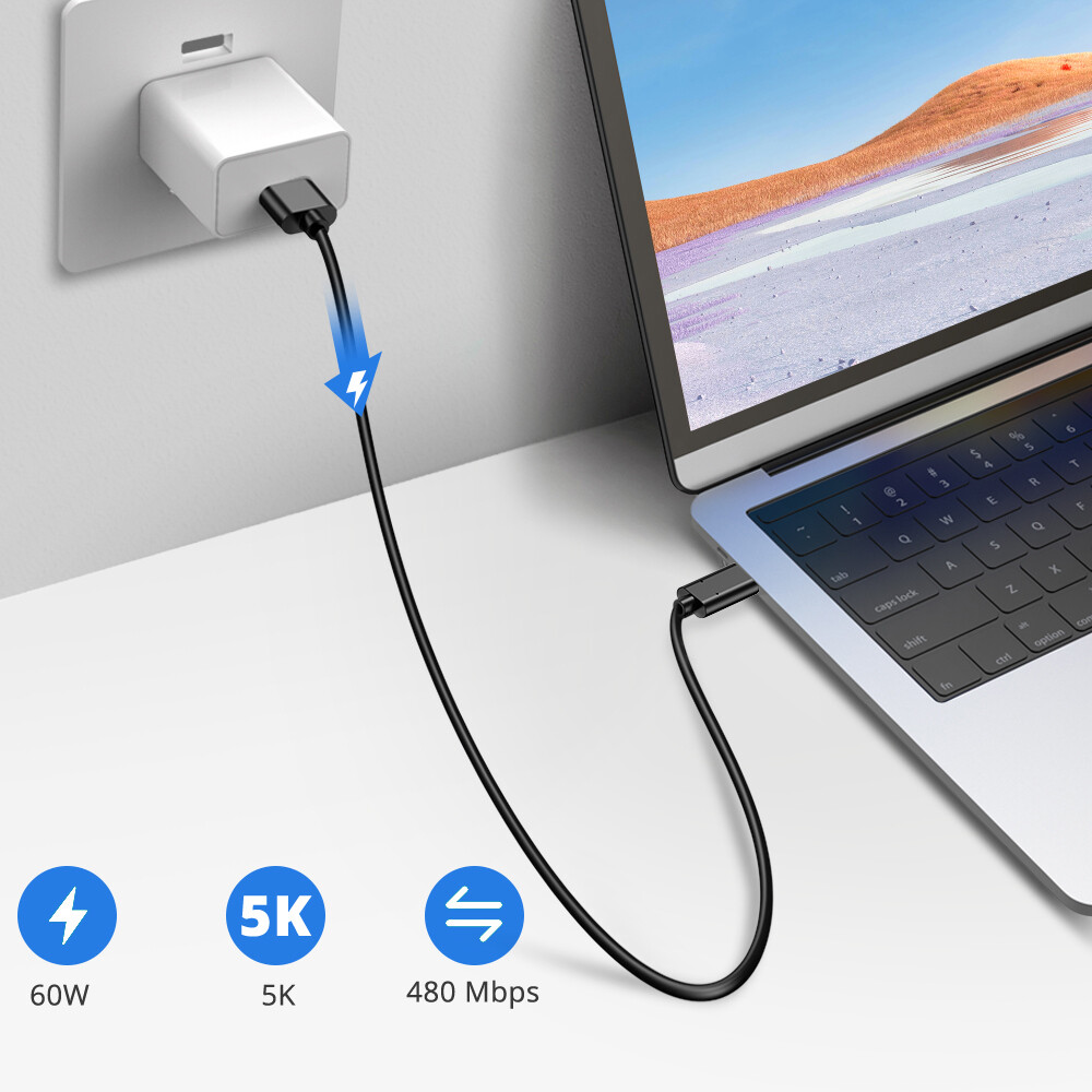 2023 New Type USB C Cable For Mac Pro Huawei Xiaomi Fast Transfer Safe For Phone