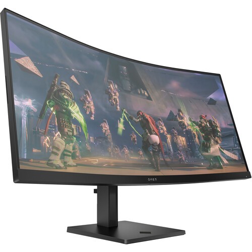 HP OMEN 34″ WQHD 165Hz Curved Gaming Monitor 1ms Height, Tilt HDMI & DisplayPort