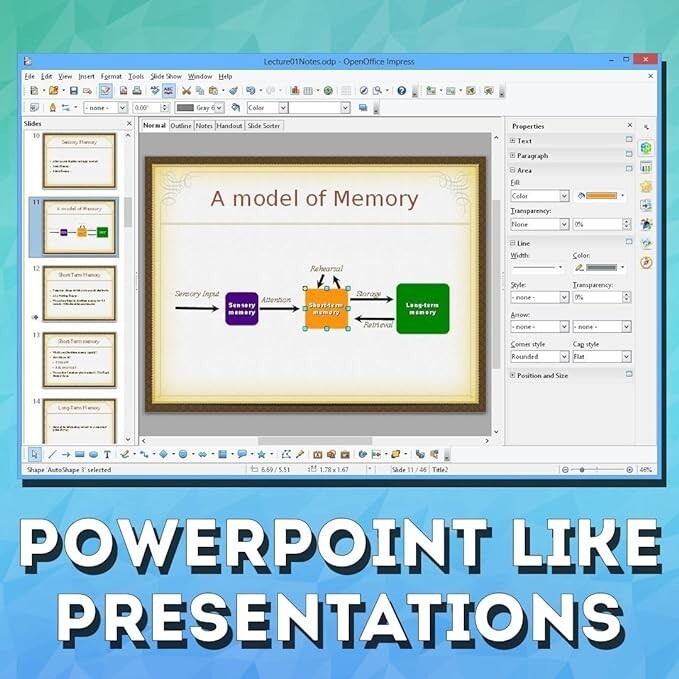 OpenOffice Suite Pro Software Windows Word Processing Home Student Business