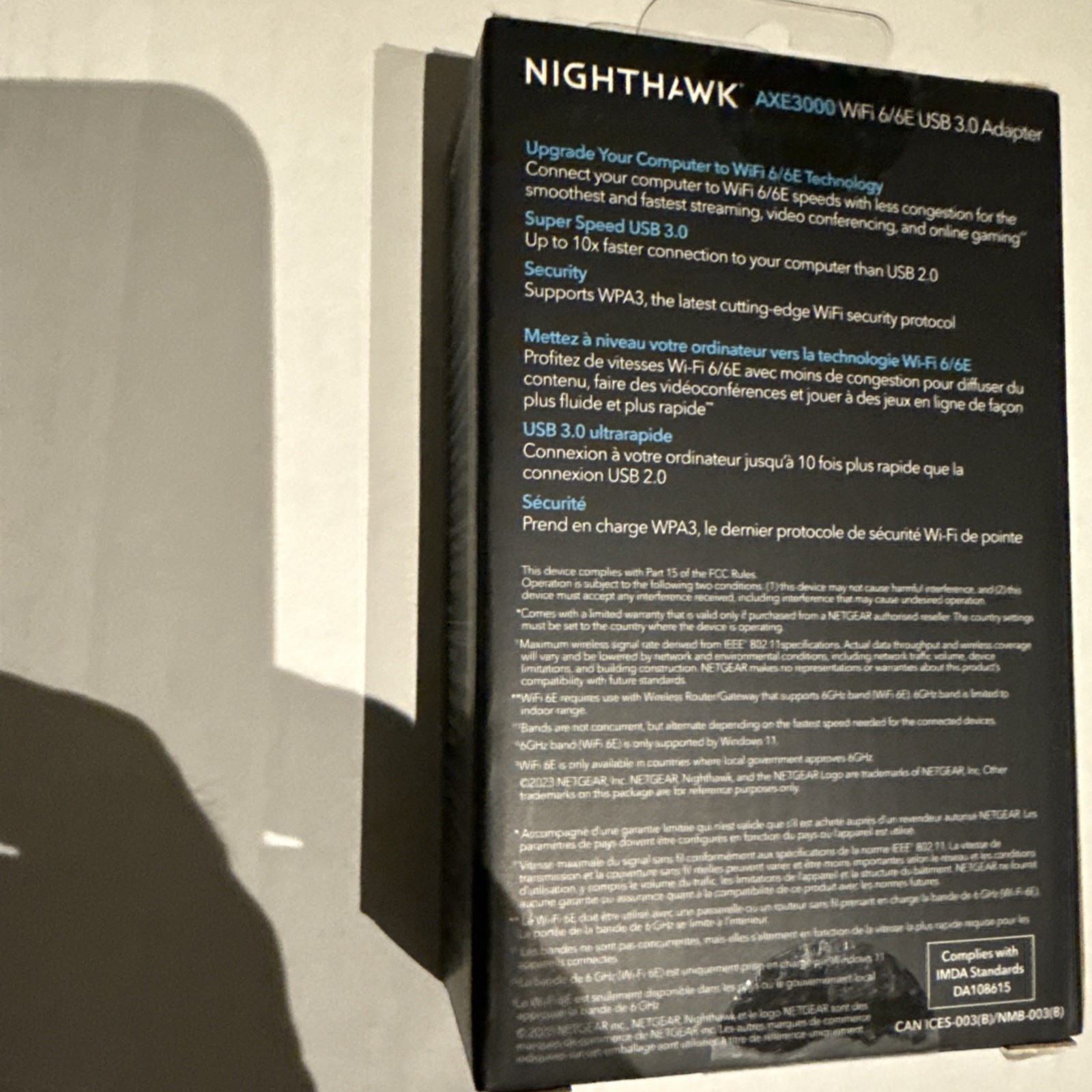 NETGEAR Nighthawk AXE3000 Tri-Band USB Adapter 3.0 Wi-Fi 6/6E (New in Box)