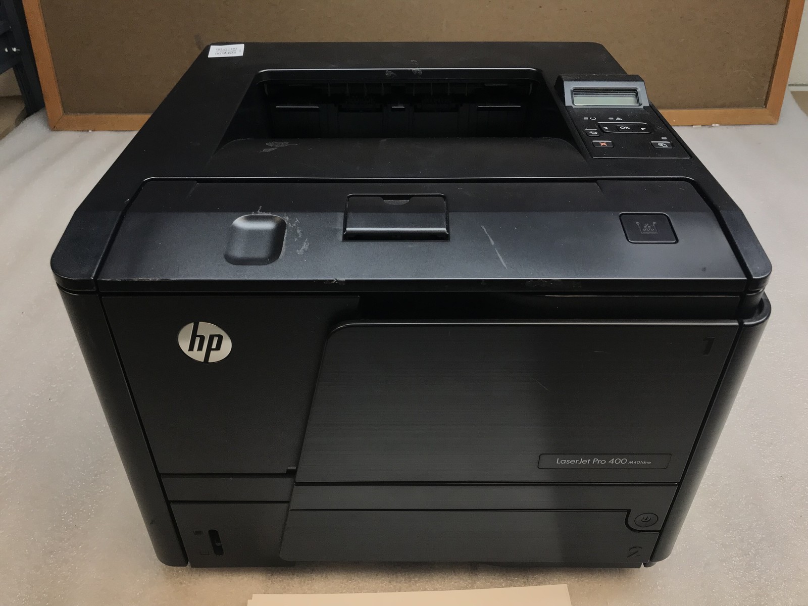 HP LaserJet Pro 400 M401dne Monochrome Laser Printer 19K Page Count No Toner