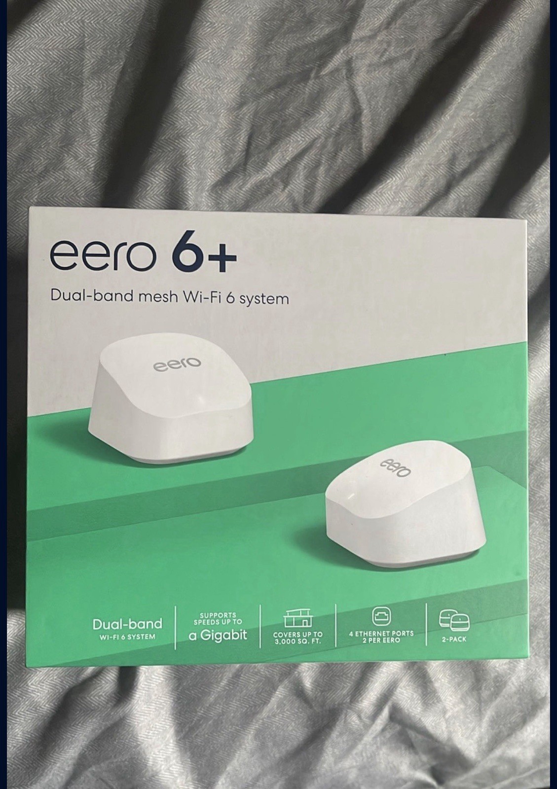 Amazon eero 6+ plus mesh WIFI system 2-pack – Excellent Only used 2 months