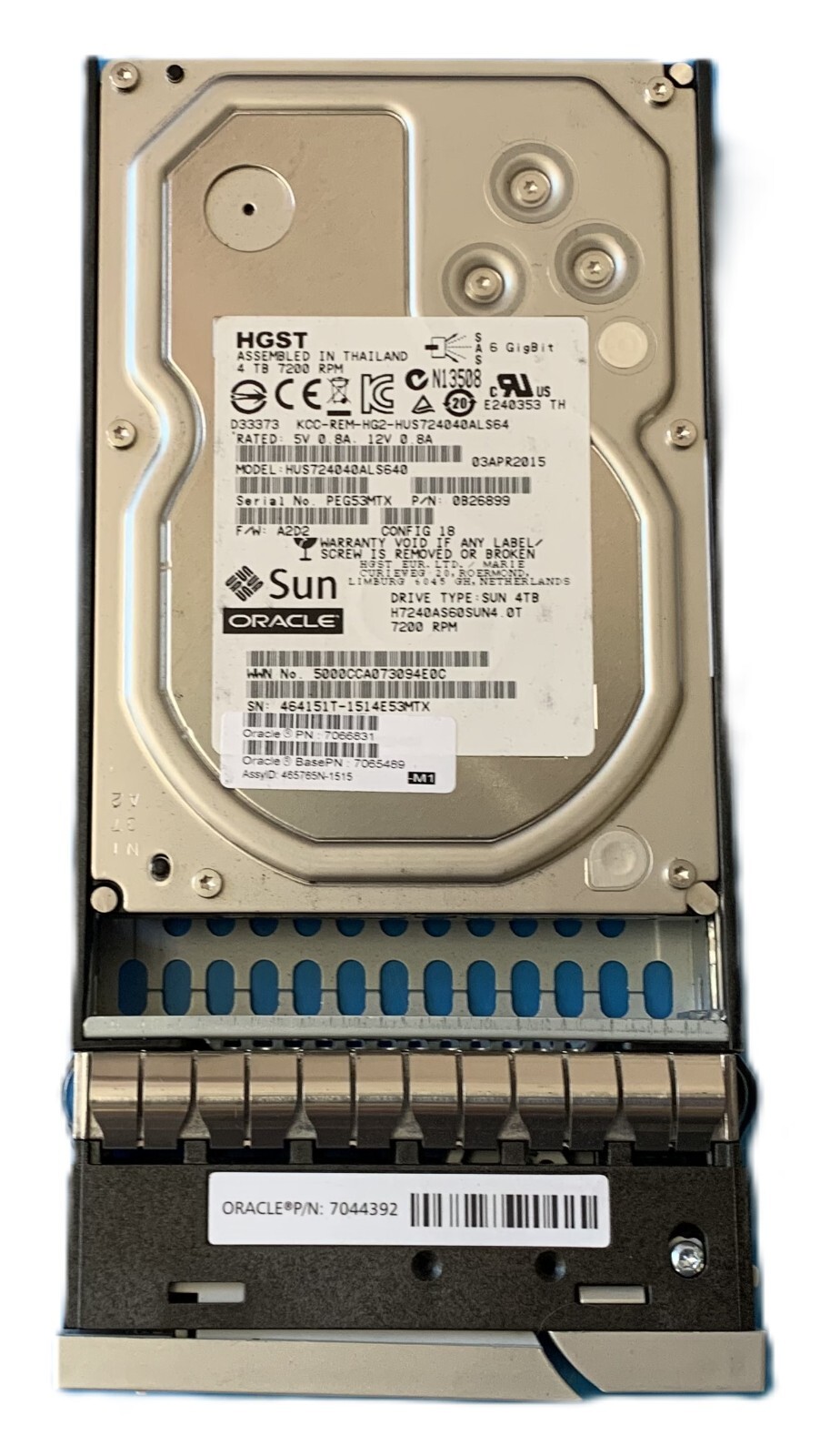 SUN ORACLE HGST 7066831 4TB 7200RPM SAS HARD DISK DRIVE 3.5″