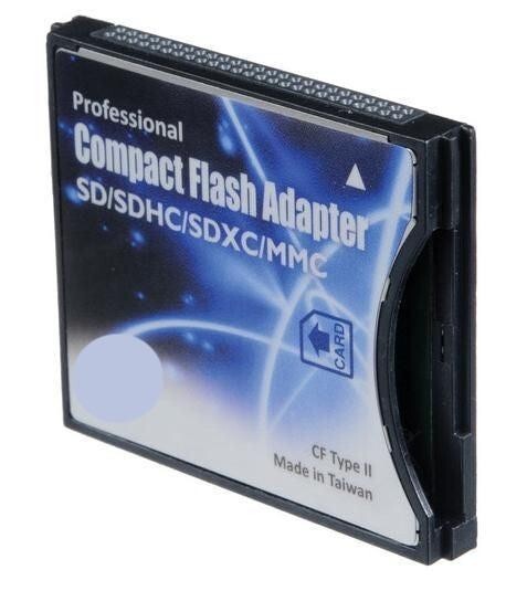 Shopdigi SD/SDHC/SDXC to CF Type II Adapter Reader for 16/32/64/128 GB SD eye-fi