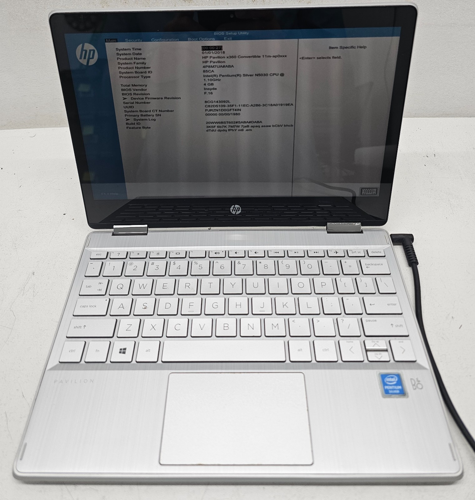 HP Pavilion x360 11m Laptop Intel Pentium Sliver N5030 4GB Ram NO HD/OS (FL)